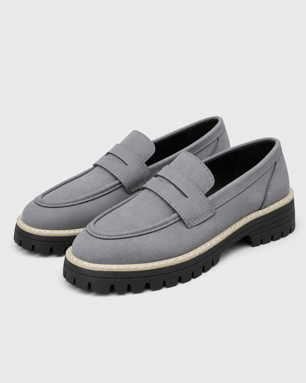 Loafers Signature Women's Cow Suede Thick-Soled Loafers
