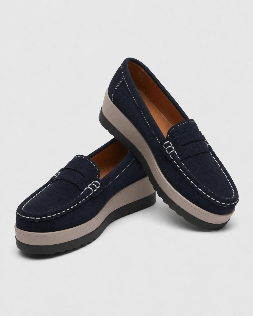 Loafers Signature Women's Cow Suede Wedge Loafers