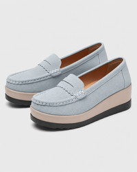 Loafers Signature Women's Cow Suede Wedge Loafers