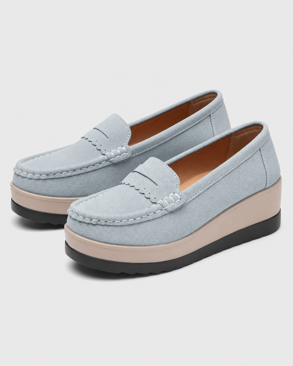 Loafers Signature Women's Cow Suede Wedge Loafers
