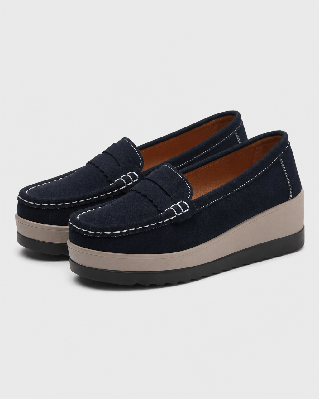 Loafers Signature Women's Cow Suede Wedge Loafers