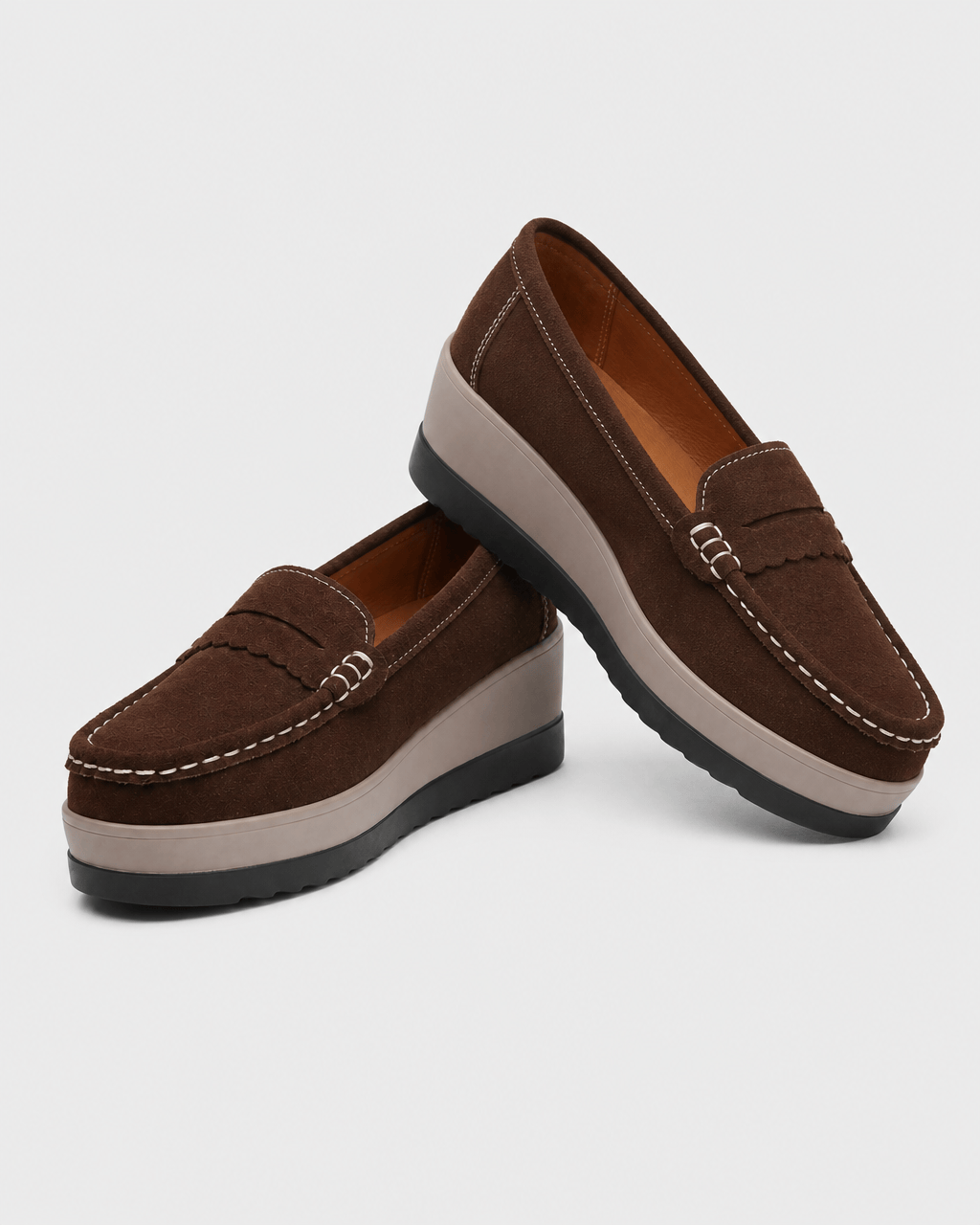 Loafers Signature Women's Cow Suede Wedge Loafers