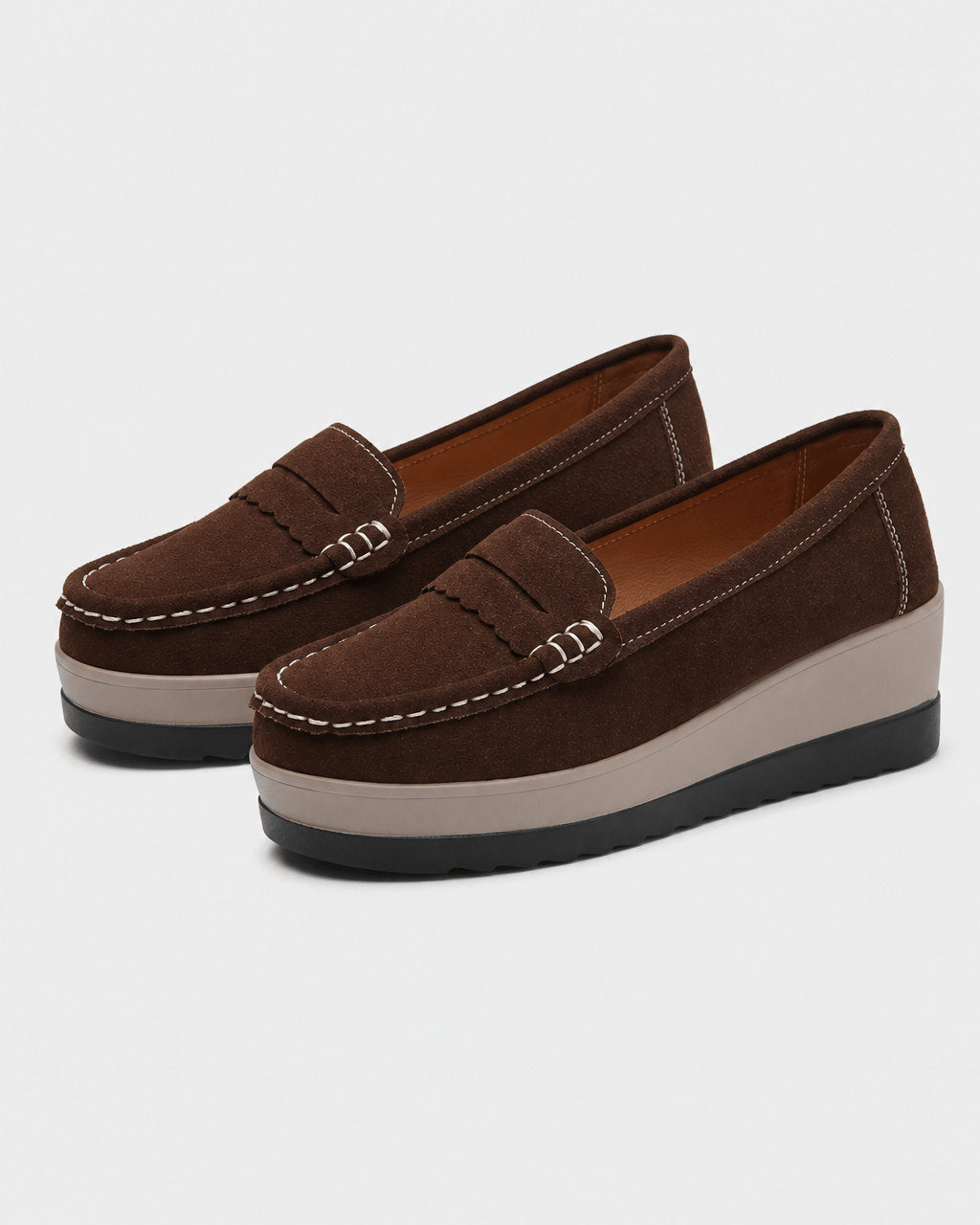 Loafers Signature Women's Cow Suede Wedge Loafers