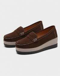 Loafers Signature Women's Cow Suede Wedge Loafers