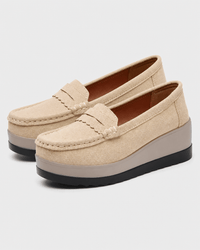 Loafers Signature Women's Cow Suede Wedge Loafers