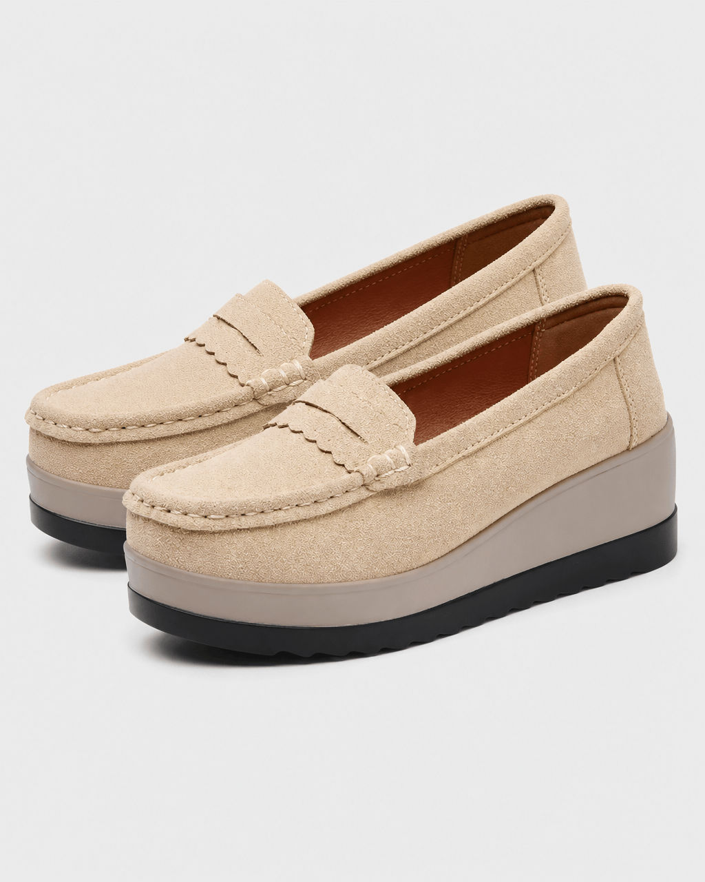 Loafers Signature Women's Cow Suede Wedge Loafers