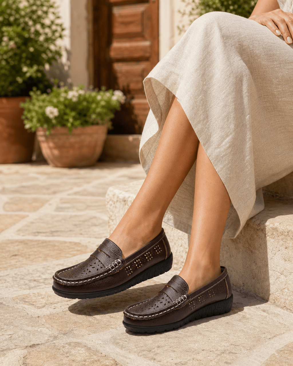 Loafers Signature Women's Cut-Out Slip-On Flats