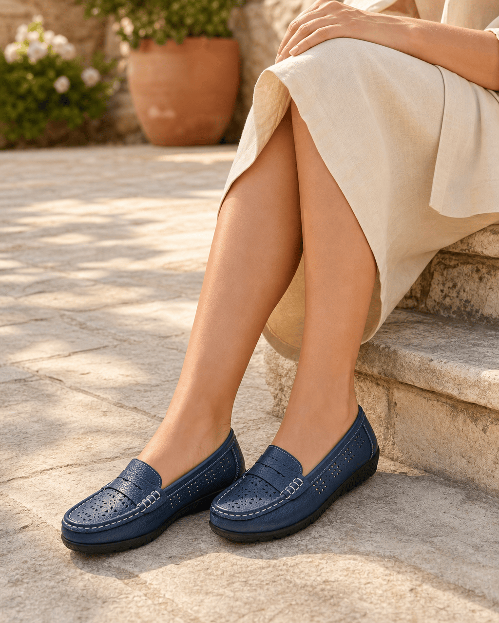 Loafers Signature Women's Cut-Out Slip-On Flats