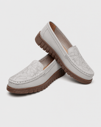 Loafers Signature Women's Embroidered Cow Leather Loafers