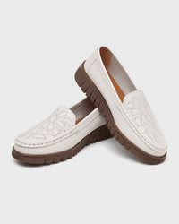 Loafers Signature Women's Embroidered Cow Leather Loafers