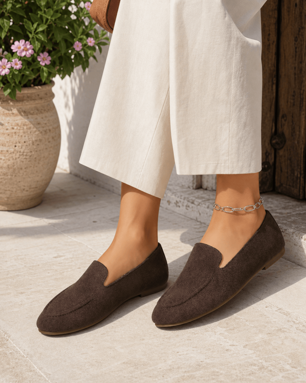 Loafers Signature Women's Flannel Low-Cut Flats