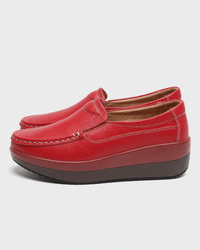 Loafers Signature Women's Genuine Leather Wedge Slip-Ons