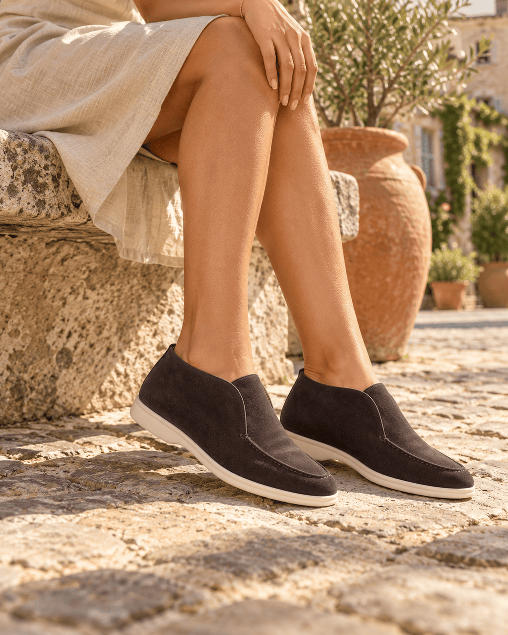 Loafers Signature Women's High-Top Ankle Slip-On Loafers