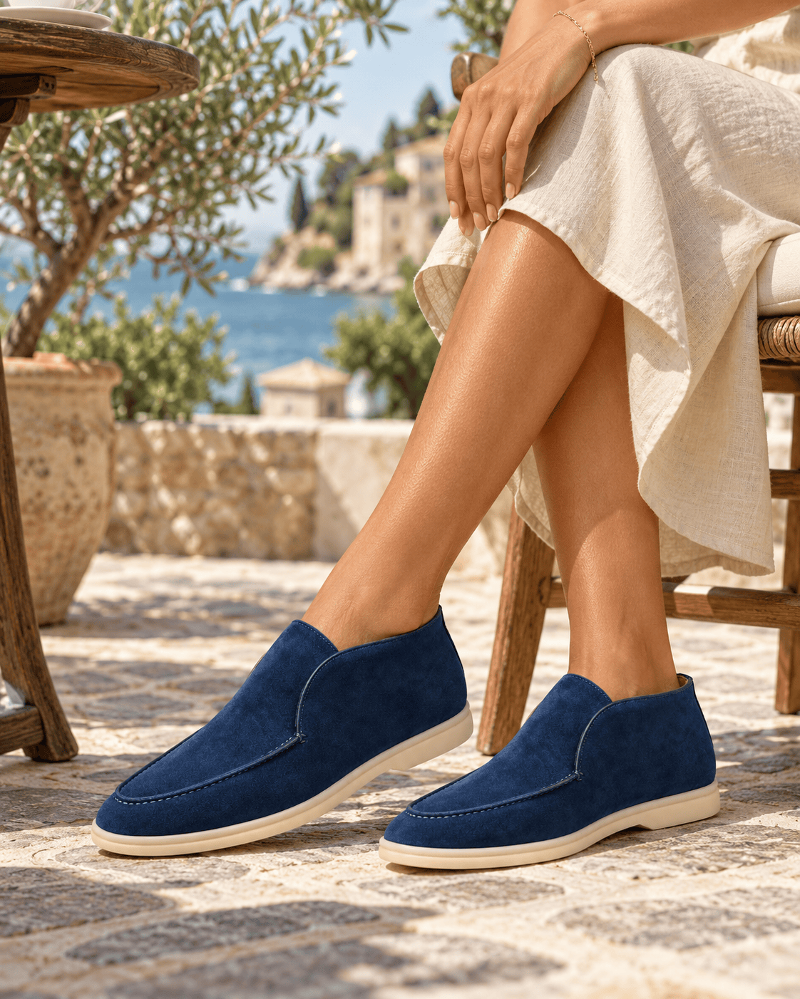 Loafers Signature Women's High-Top Ankle Slip-On Loafers