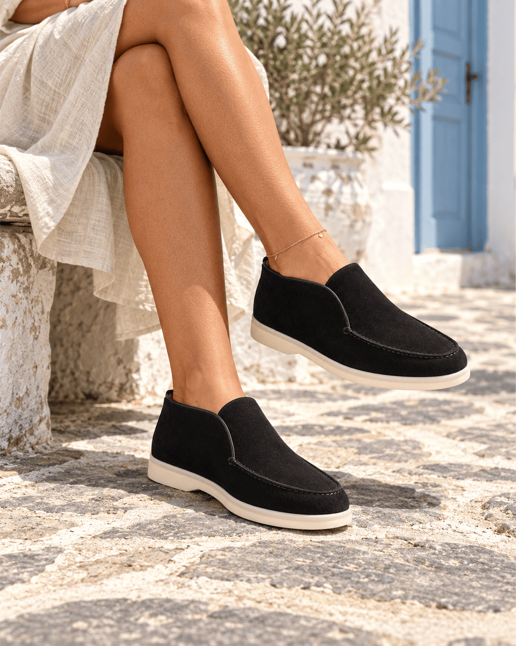 Loafers Signature Women's High-Top Ankle Slip-On Loafers