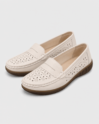 Loafers Signature Women's Perforated Cow Leather Loafers