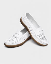 Loafers Signature Women's Perforated Cow Leather Loafers
