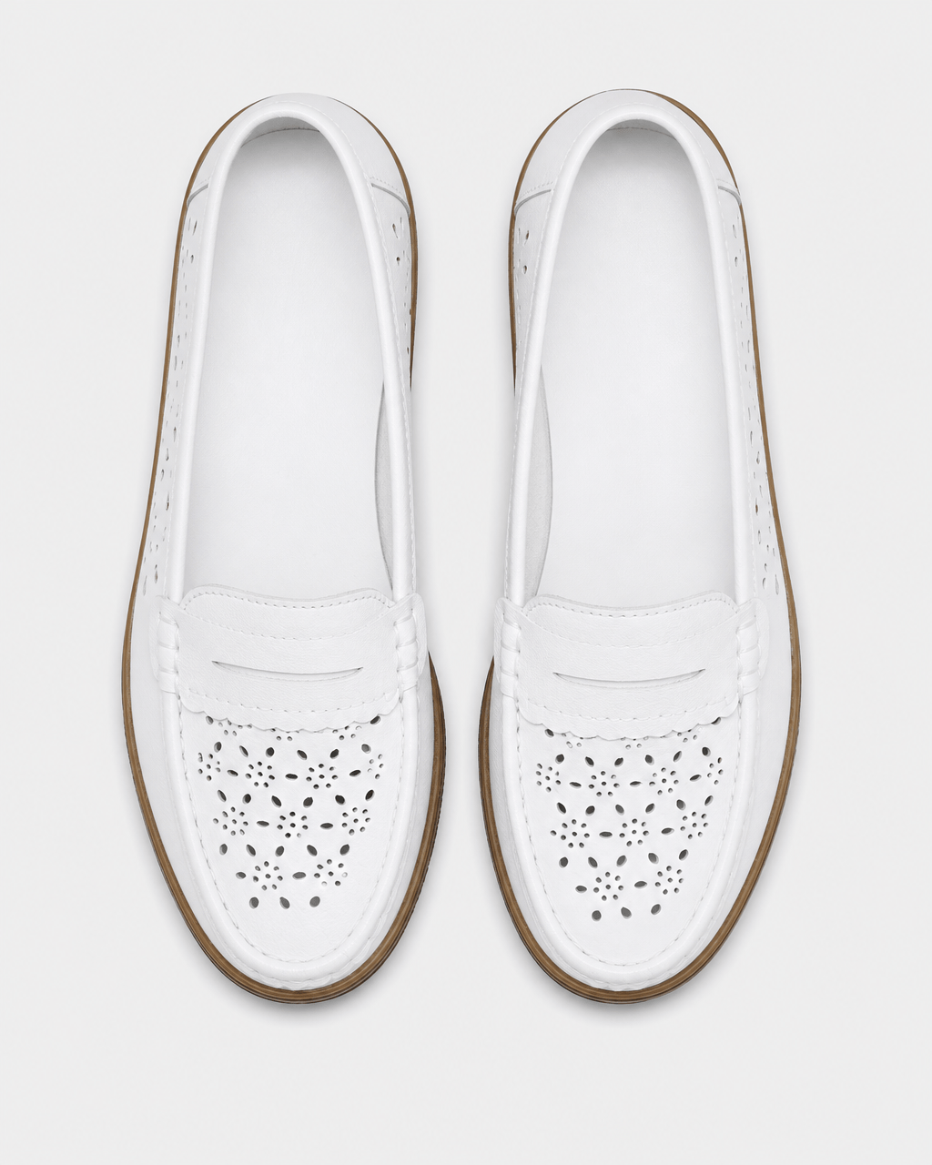 Loafers Signature Women's Perforated Cow Leather Loafers