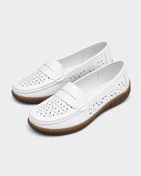 Loafers Signature Women's Perforated Cow Leather Loafers