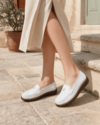 Loafers Signature Women's Soft Split Leather Flats