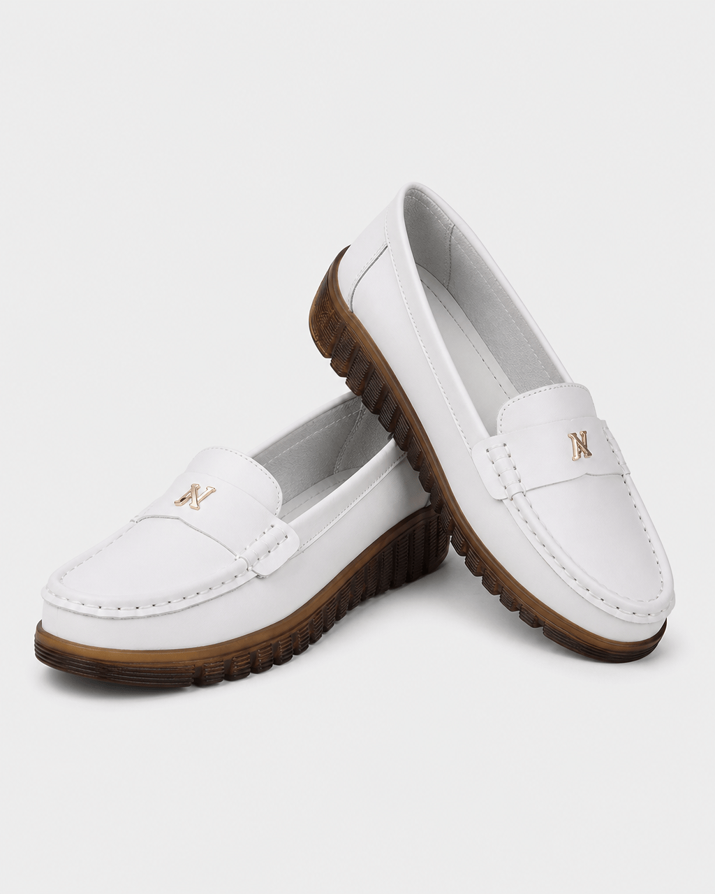 Loafers Signature Women's Soft Split Leather Flats