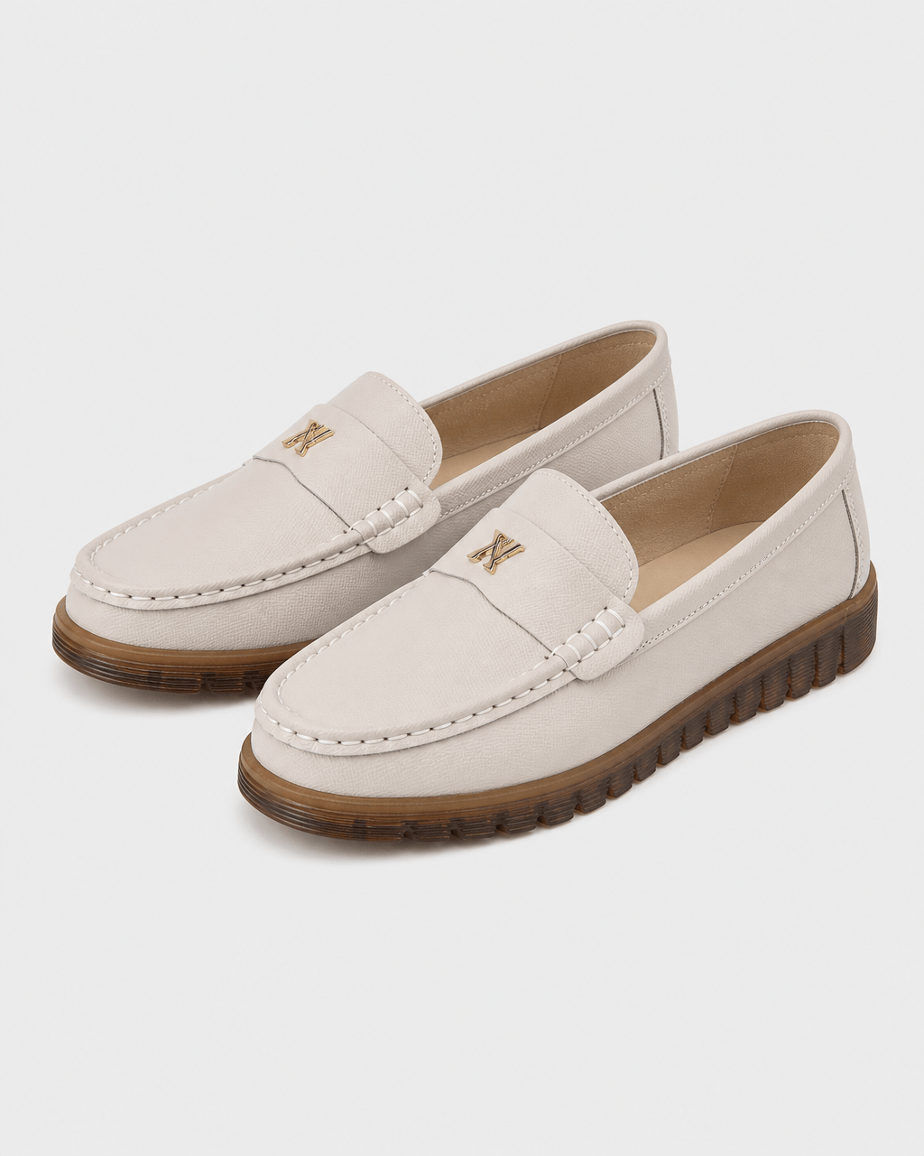 Loafers Signature Women's Soft Split Leather Flats