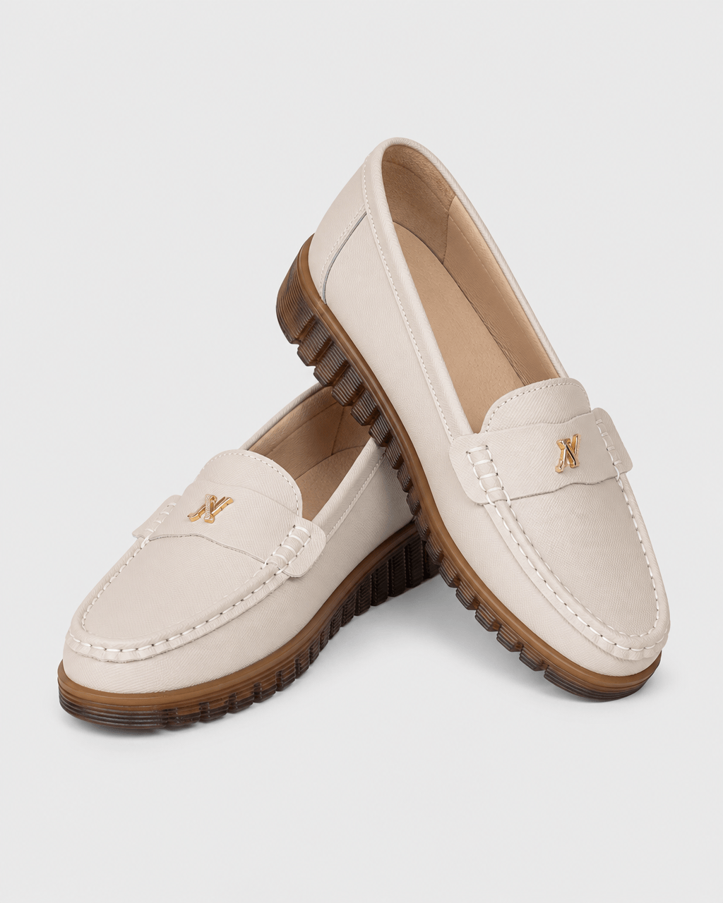 Loafers Signature Women's Soft Split Leather Flats