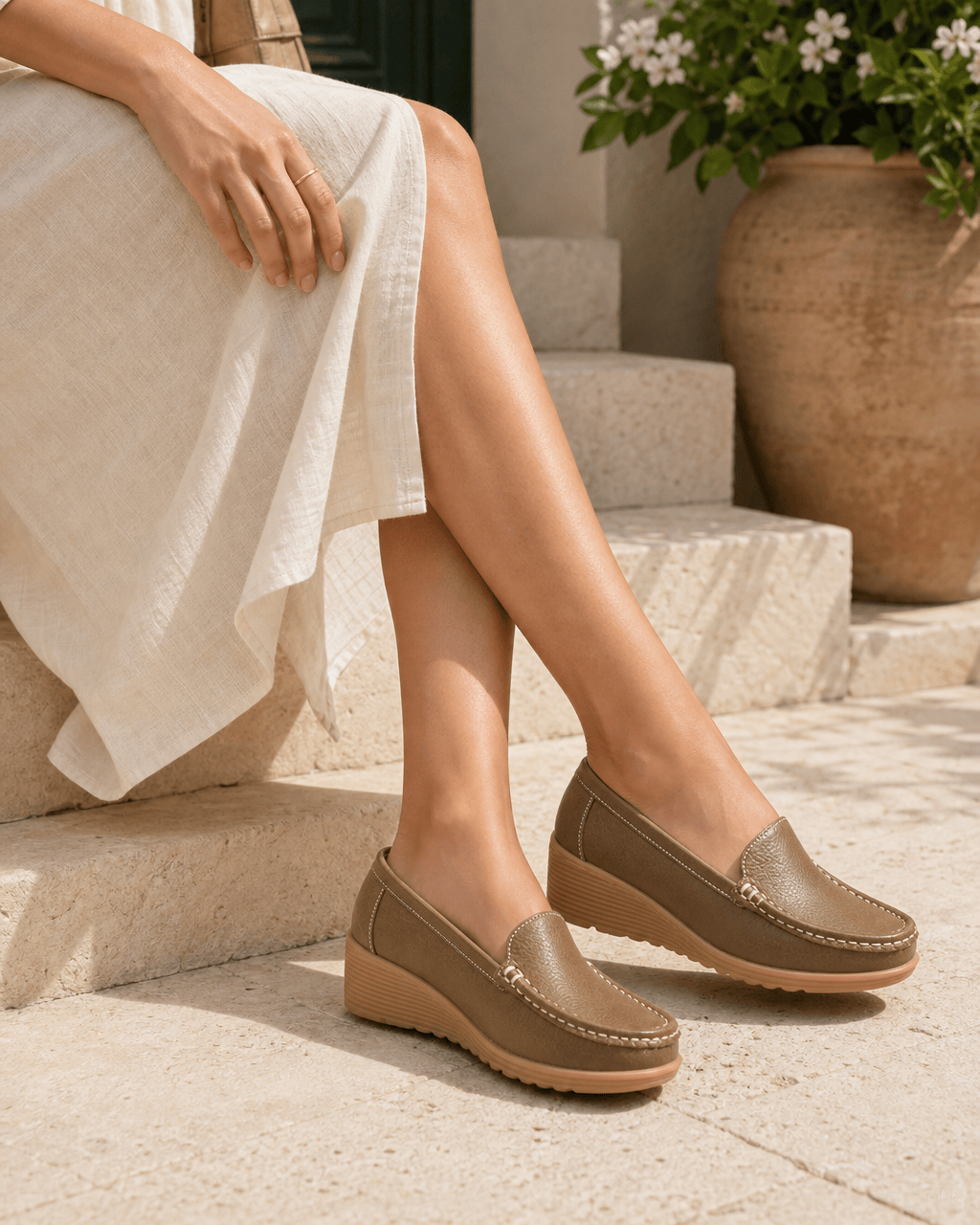 Loafers Signature Women's Split Leather Loafer Flats
