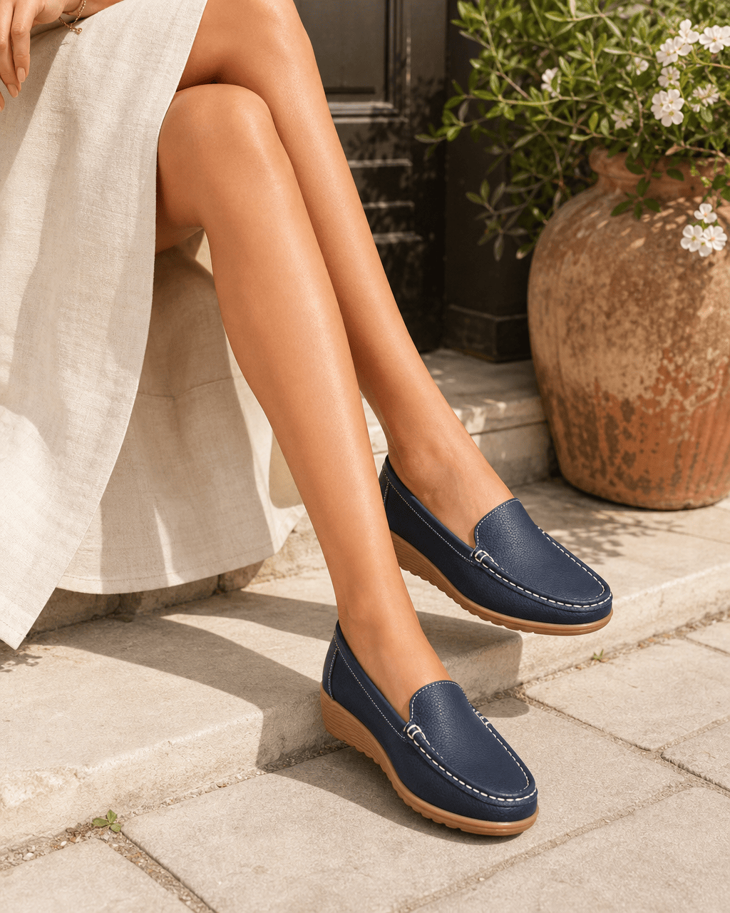 Loafers Signature Women's Split Leather Loafer Flats