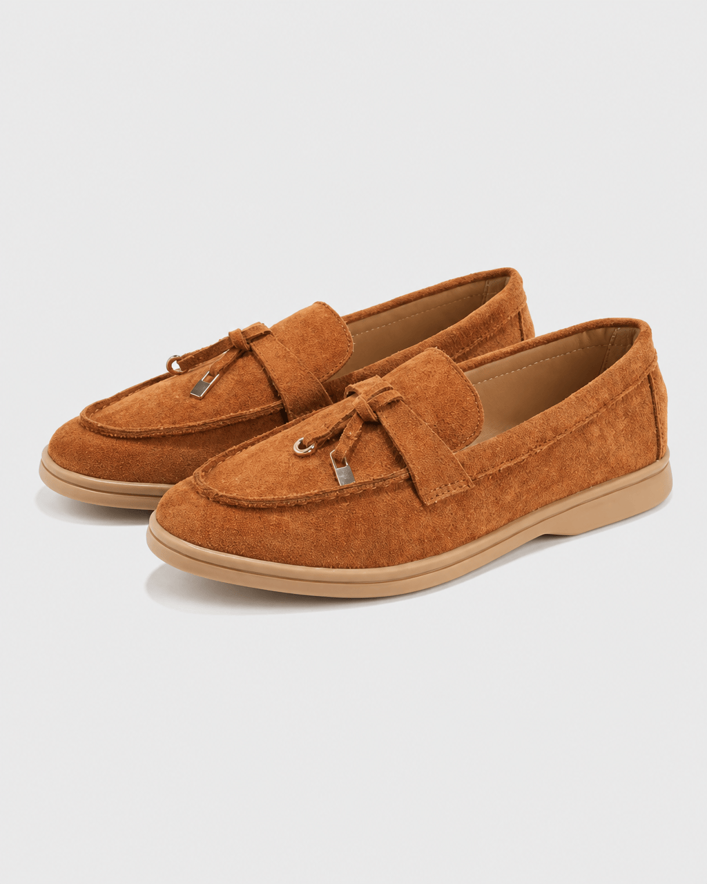 Loafers Signature Women's Split Leather Moccasin Flats