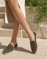 Loafers Signature Women's Split Leather Moccasin Flats