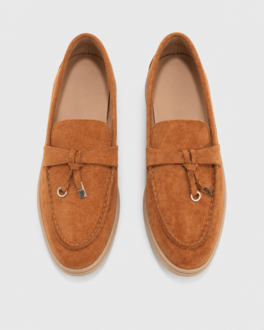 Loafers Signature Women's Split Leather Moccasin Flats