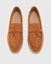 Loafers Signature Women's Split Leather Moccasin Flats