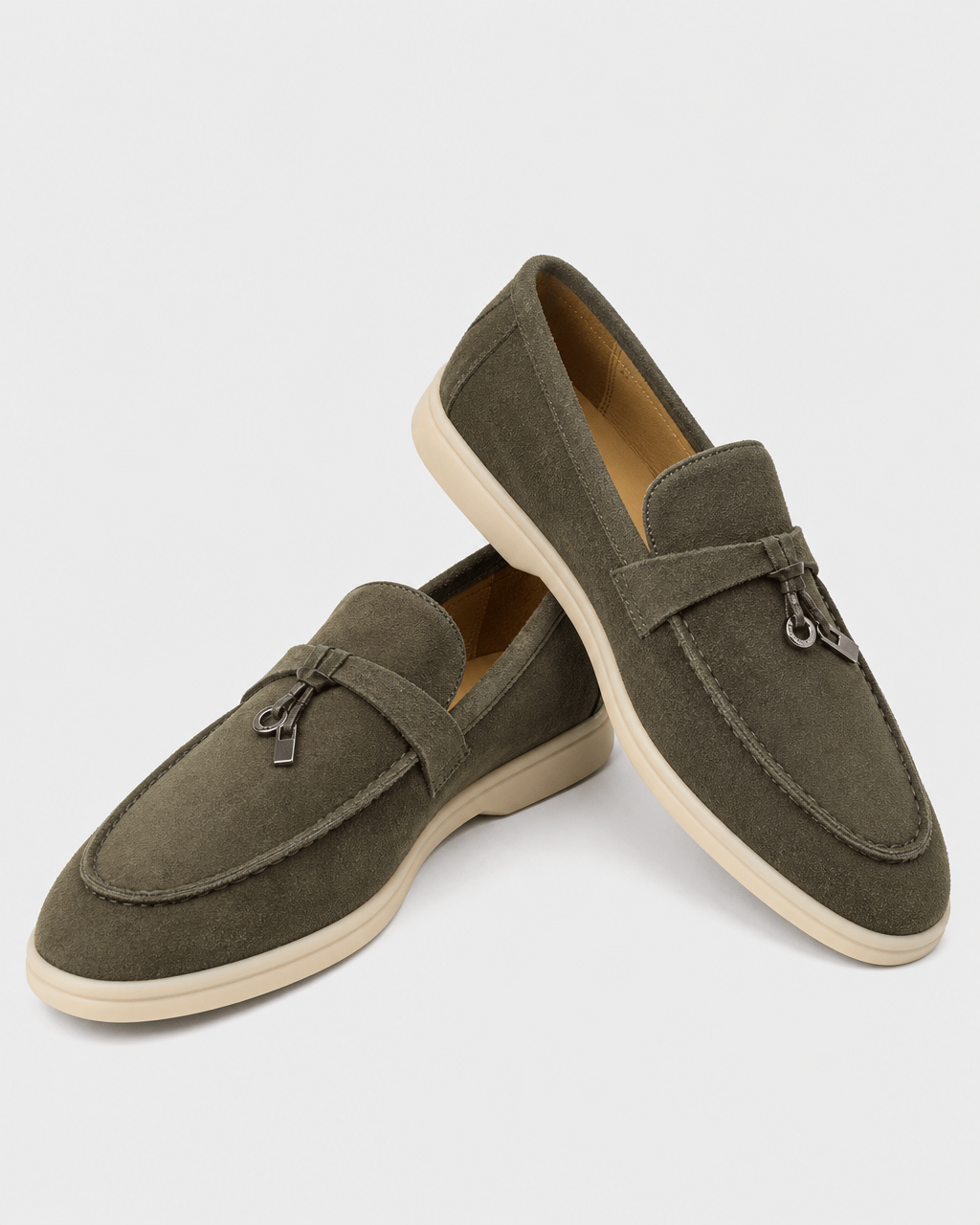Loafers Signature Women's Split Leather Moccasin Flats