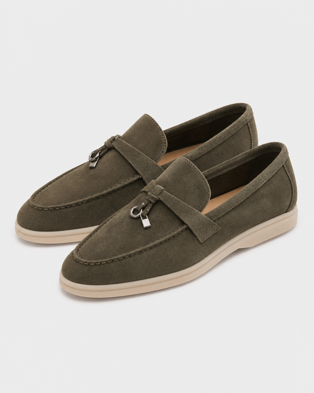 Loafers Signature Women's Split Leather Moccasin Flats