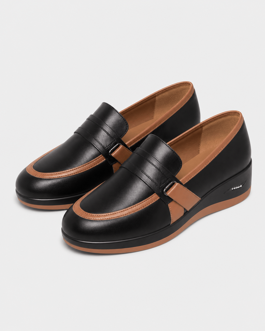 Loafers Signature Women's Split Leather Platform Loafers