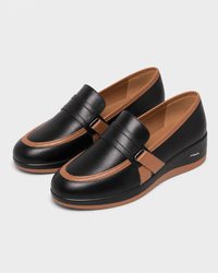 Loafers Signature Women's Split Leather Platform Loafers