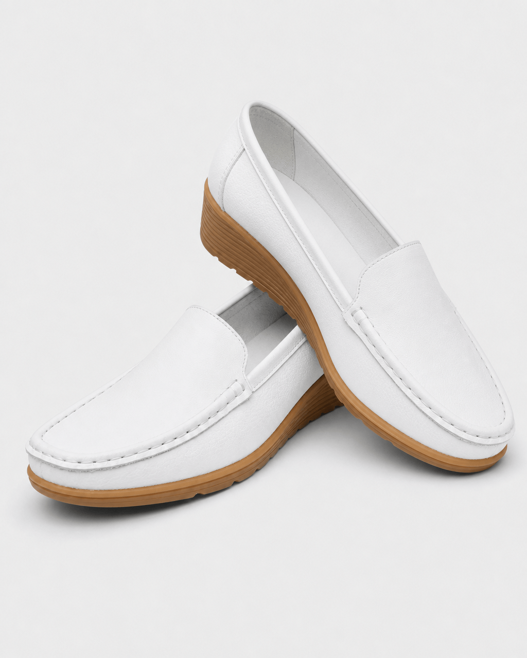 Loafers Signature Women's Split Leather Round-Toe Flats