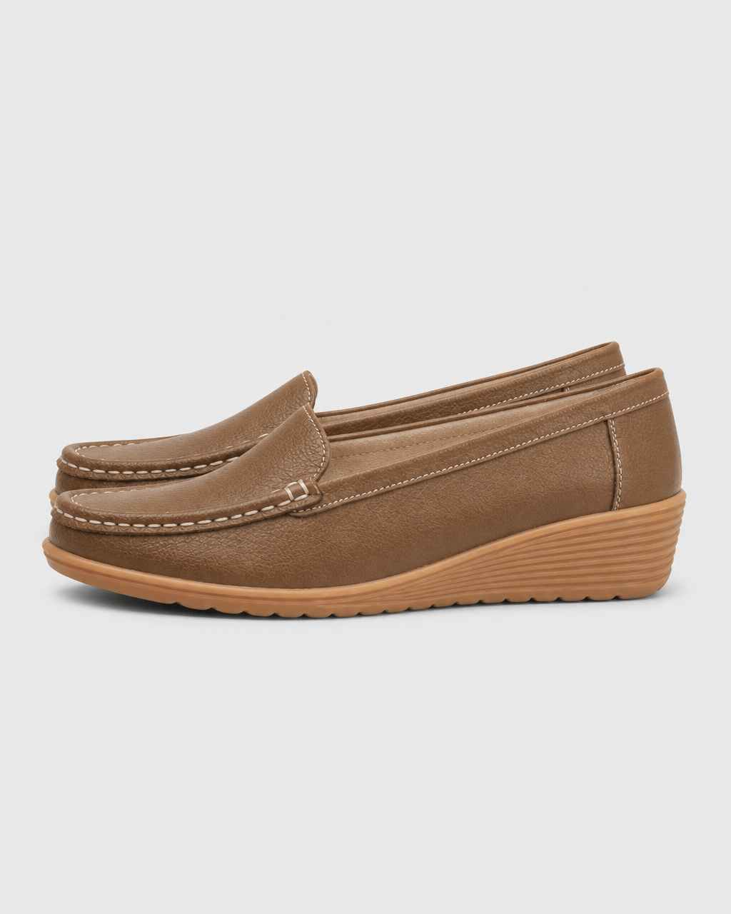 Loafers Signature Women's Split Leather Round-Toe Flats