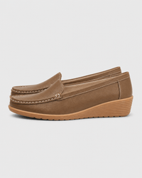 Loafers Signature Women's Split Leather Round-Toe Flats