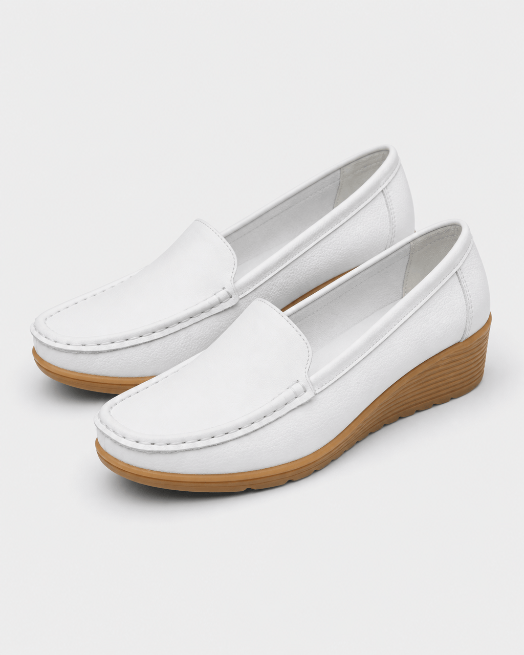 Loafers Signature Women's Split Leather Round-Toe Flats