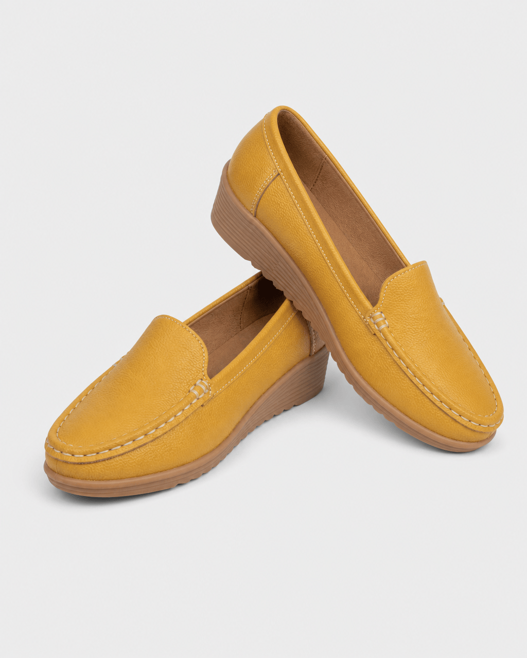 Loafers Signature Women's Split Leather Round-Toe Flats