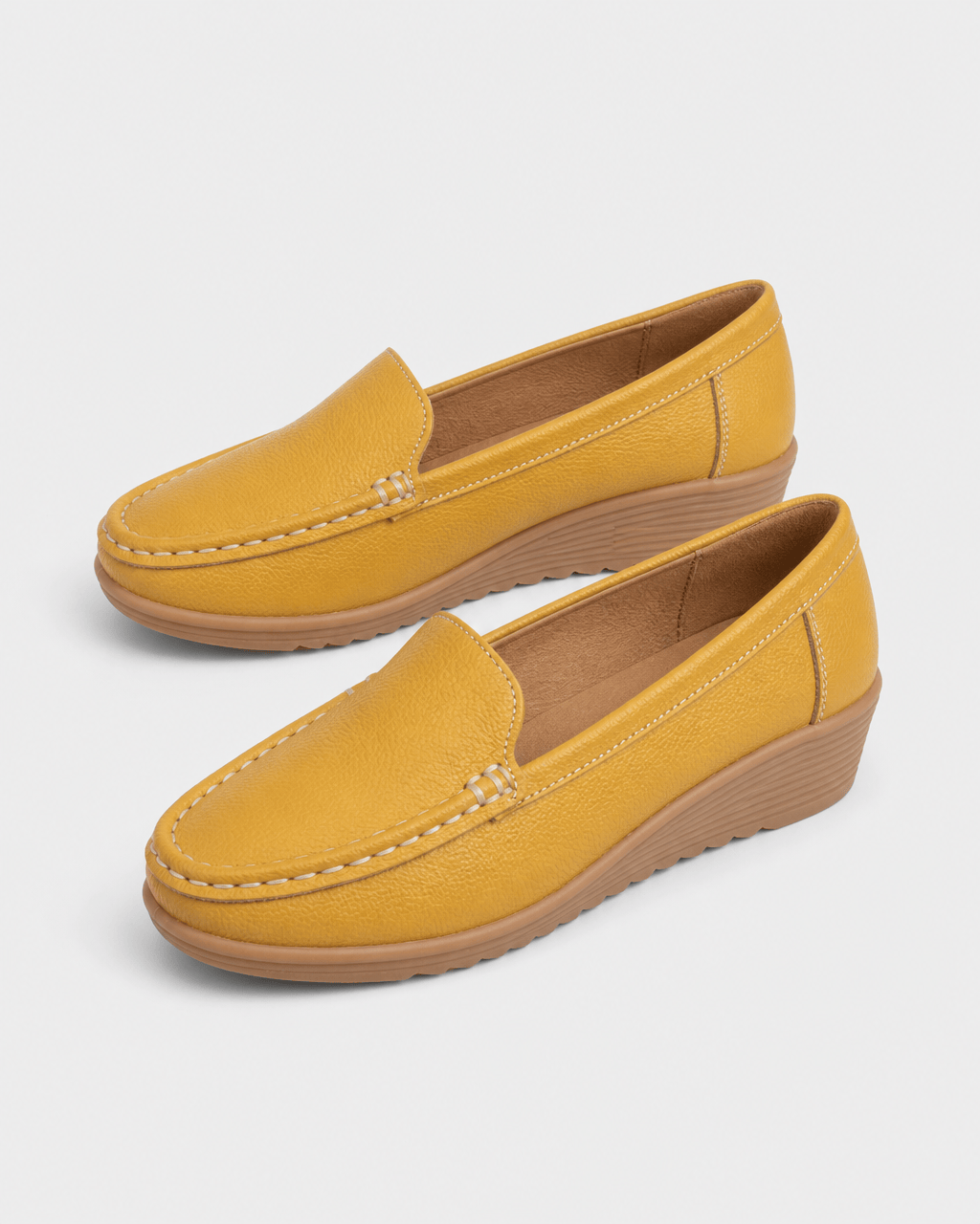 Loafers Signature Women's Split Leather Round-Toe Flats