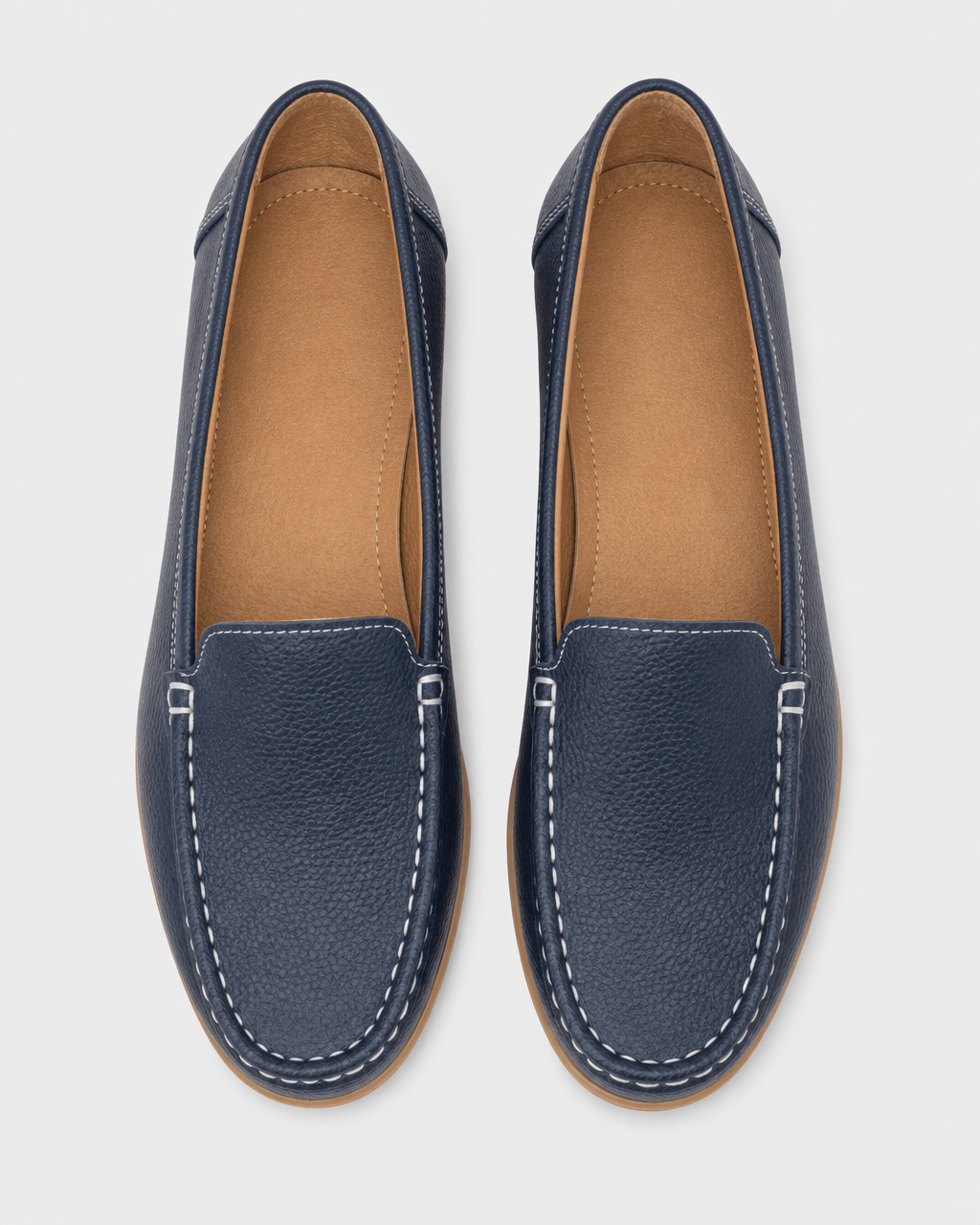 Loafers Signature Women's Split Leather Round-Toe Flats