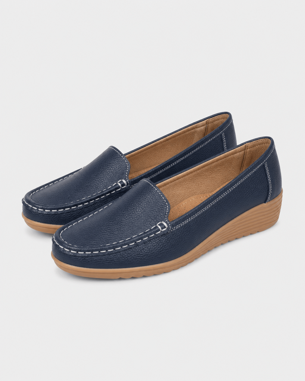 Loafers Signature Women's Split Leather Round-Toe Flats