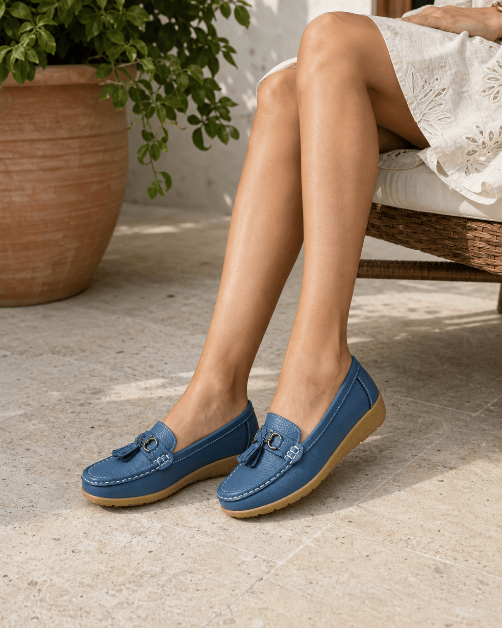 Loafers Signature Women's Split Leather Tassel Loafers