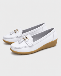 Loafers Signature Women's Split Leather Tassel Loafers
