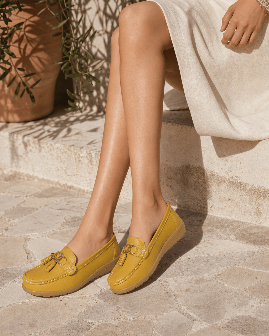 Loafers Signature Women's Split Leather Tassel Loafers