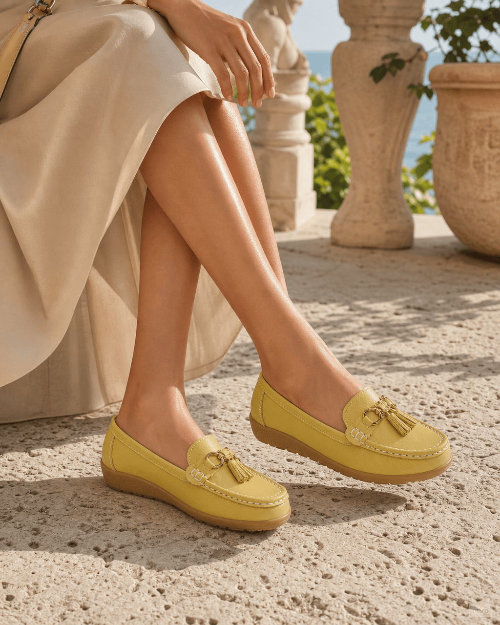 Loafers Signature Women's Split Leather Tassel Loafers