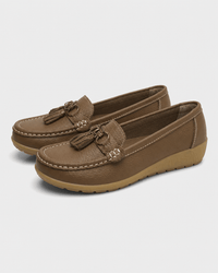 Loafers Signature Women's Split Leather Tassel Loafers